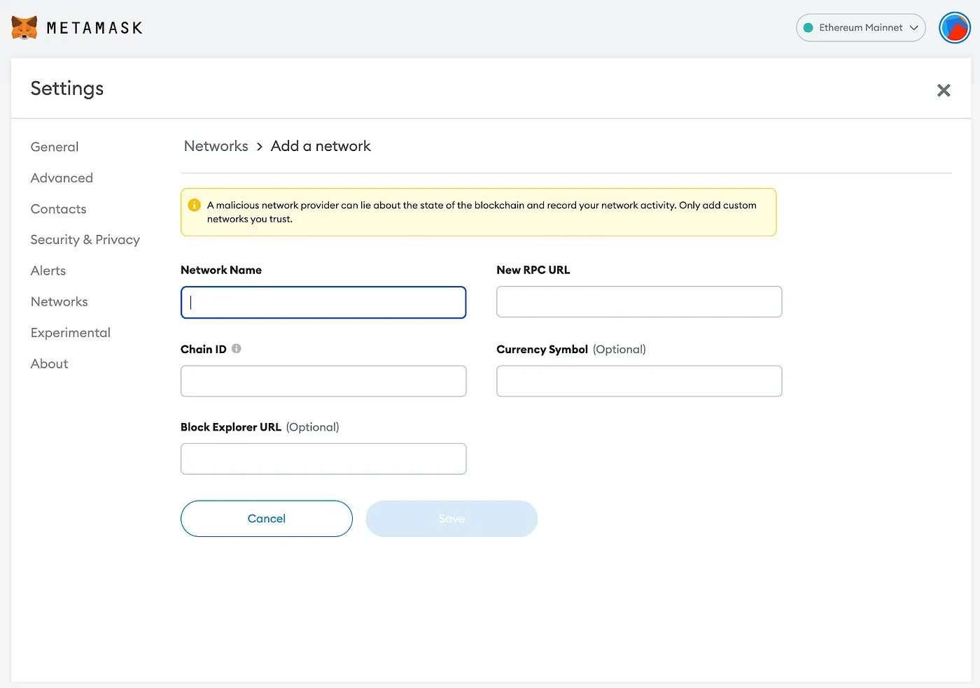 Adding the Core Network