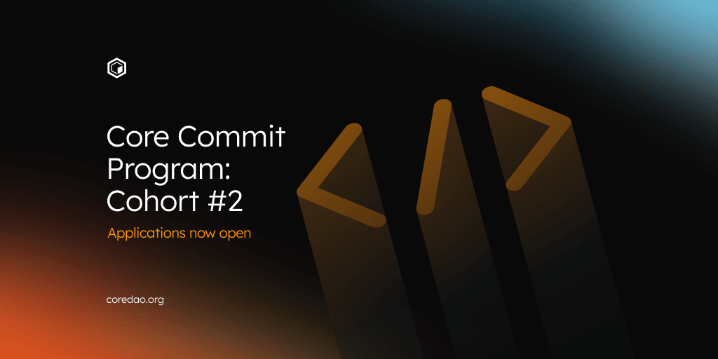 Core Commit Program: Cohort #2 Applications Now Open
