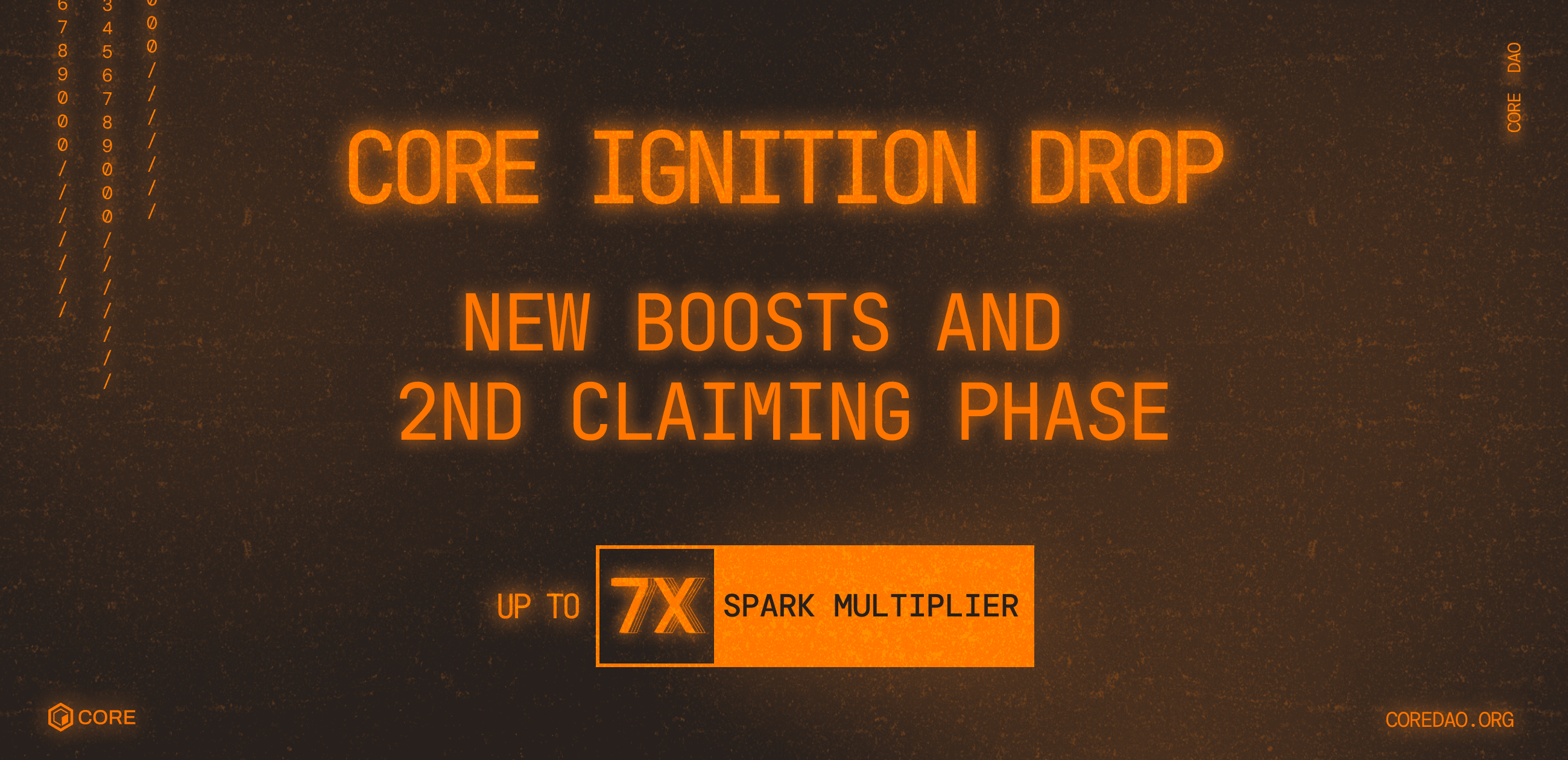 Core Ignition Drop: Up to 7x Spark Multiplier & New Boosts for the 2nd Reward Claiming Phase!