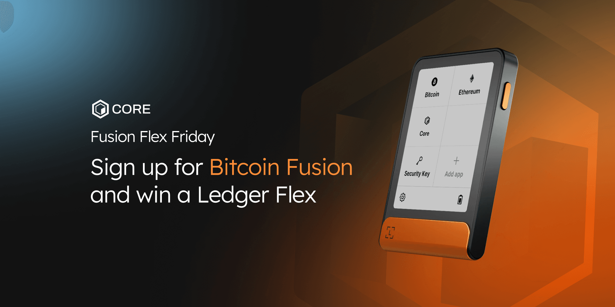 Fusion Flex Friday: Win a Ledger Flex at Bitcoin Fusion