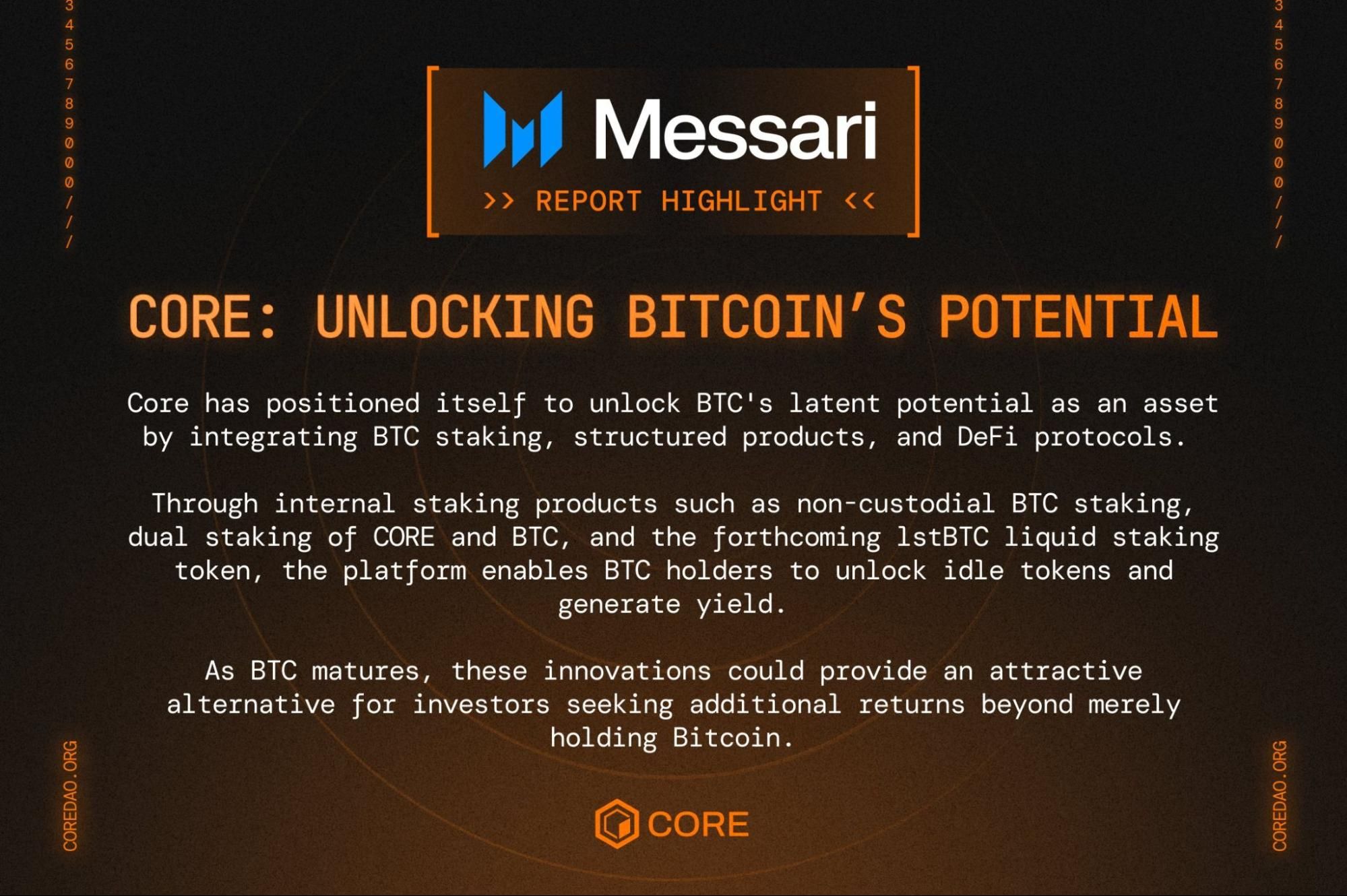 Messari Report on Core Ecoystem