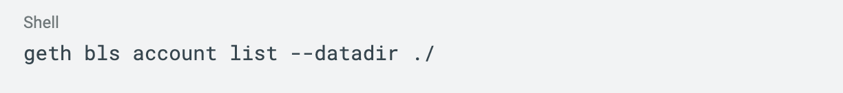 View all account keys